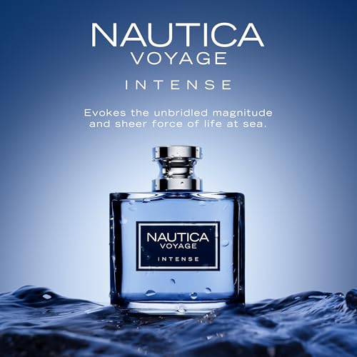 Nautica Voyage Eau De Toilette, Cologne and Fragrance For Men, Fresh, Romantic, Fruity Scent Woody, Aquatic Notes of Apple, Water Lotus, Cedarwood, and Musk Ideal Day Wear, Long Lasting 3.3Fl oz