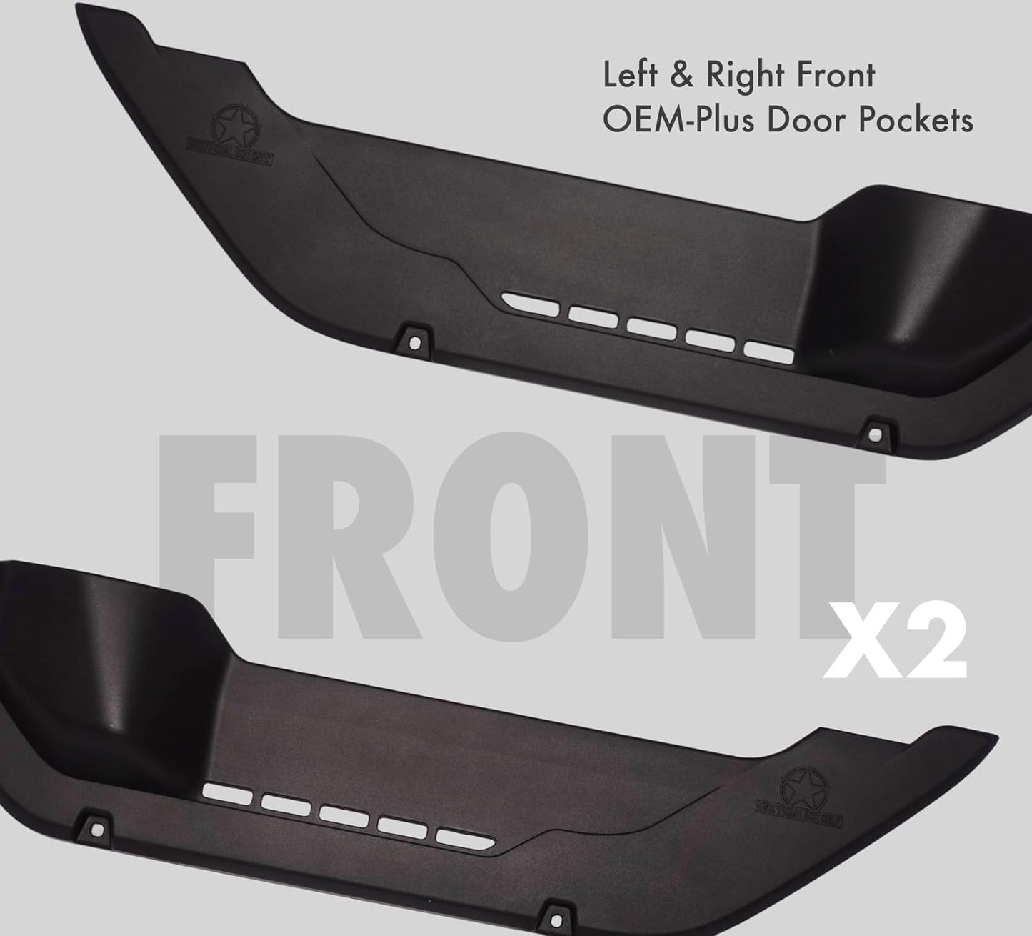 ™ 4-Door Pockets for 2018-2025 Jeep Wrangler JL, JLU, JT Gladiator | Electric Seat Compatible | Made in USA