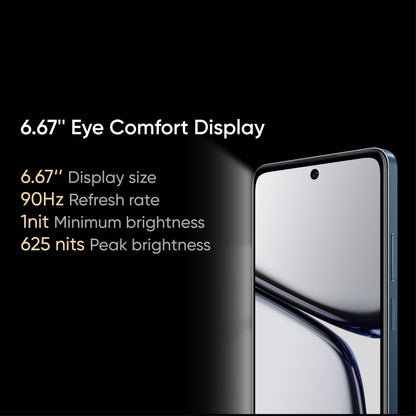 6GB+128GB Realme C65 Unlocked Smartphone - Capture Life with 50MP AI Camera, 5000mAh Long-Lasting Battery, NFC Supported, 4G LTE, Android 14, Global Version, Black