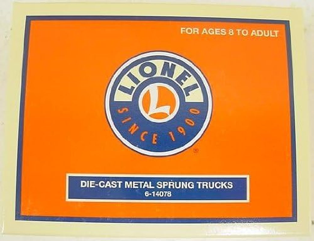 O Gauge Die Cast Metal Sprung Trucks 2-Pack Model Train Parts Accessory