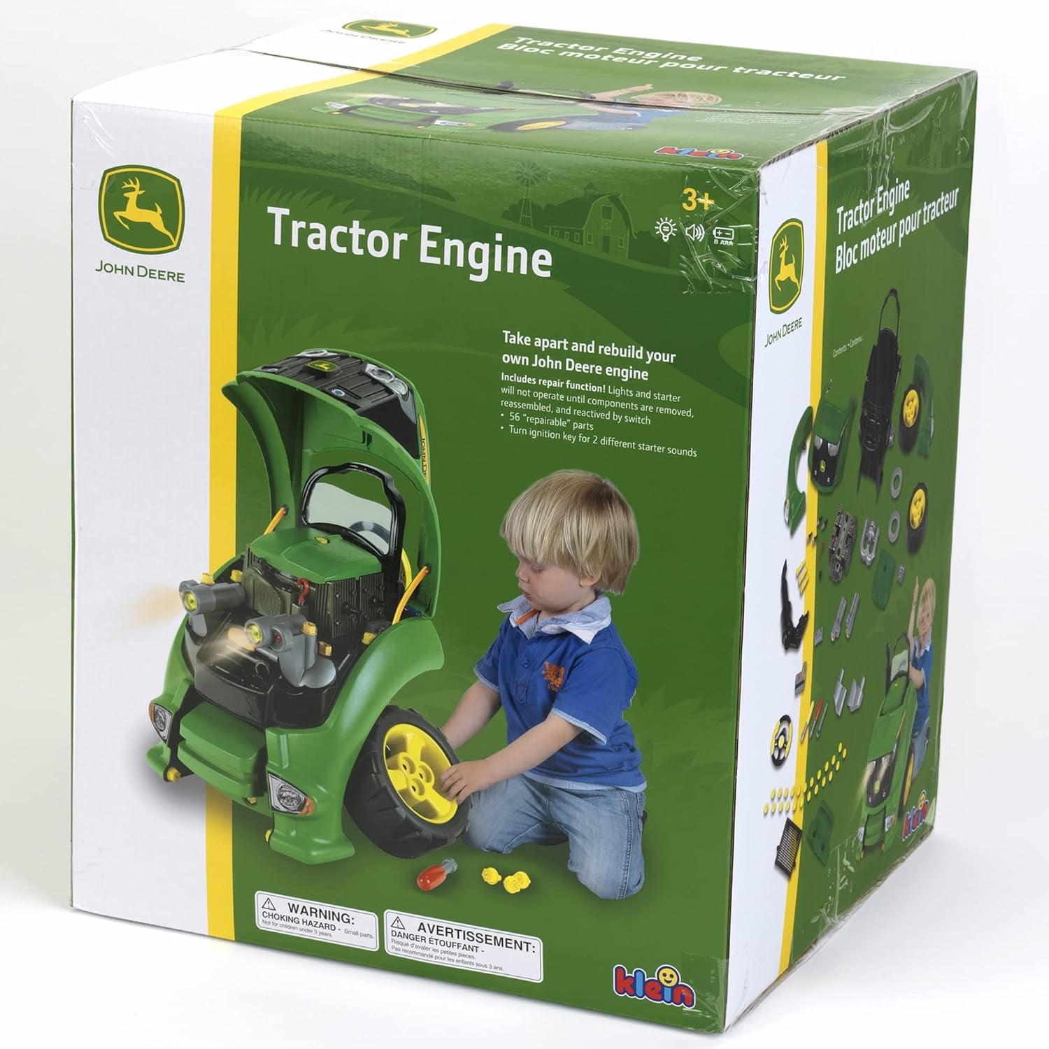 Theo John Deere Engine Premium Toys for Kids Ages 3 Years & Up
