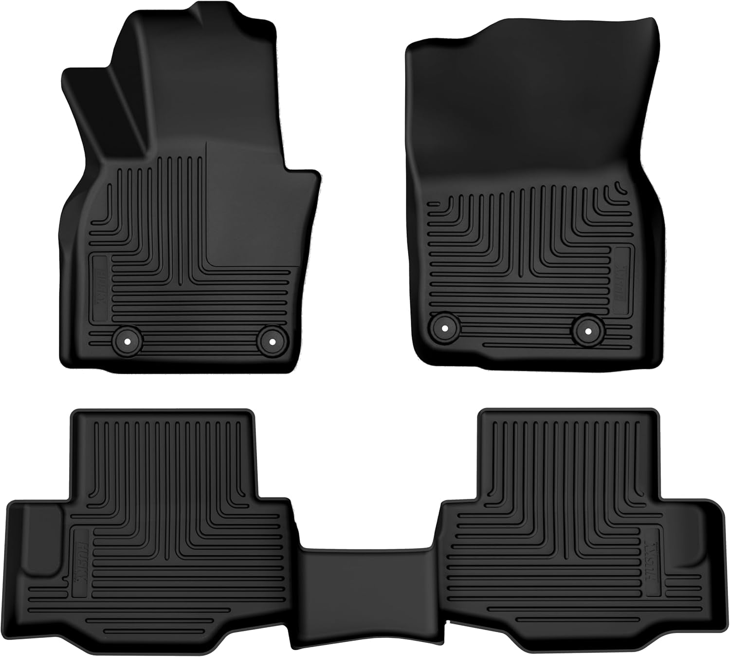 Weatherbeater Floor Mats | Fits 2024-2026 Mazda CX-90 | Front & 2Nd Row, 3-Pc Black - 95481