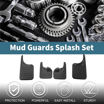Mud Flaps Splash Guards for Toyota Hilux Vigo 2006-2014 2 Front & Rear Mud Guards W/Mount Accessories
