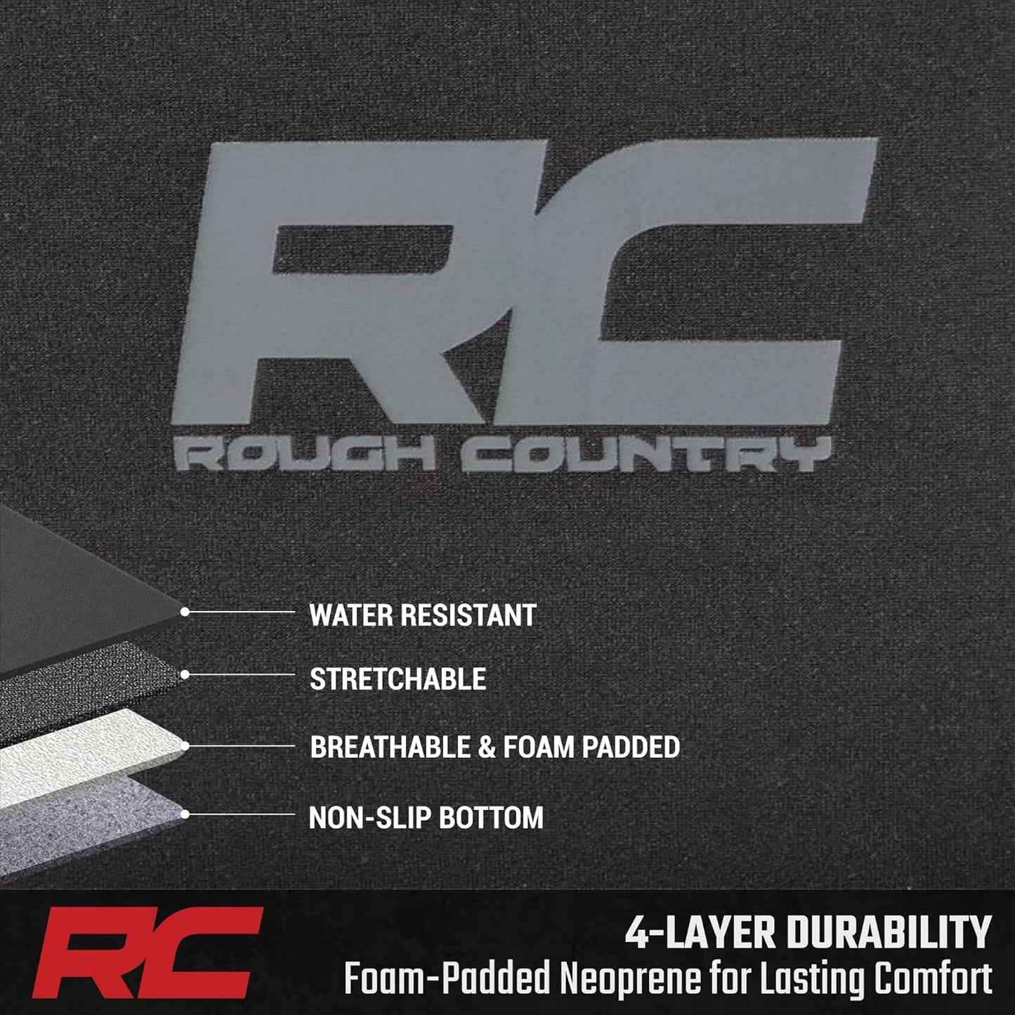 Neoprene Front Seat Covers for Chevy Silverado & GMC Sierra 1500 (2019-2026) - Waterproof & UV Resistant, Foam Padded, Front Row Cover Set