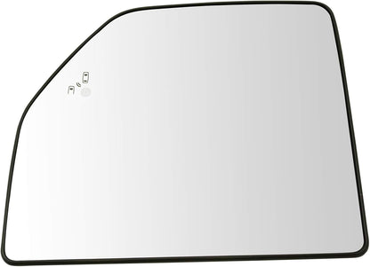 Towing Mirror Glass Heated Blind Spot Upper Driver Left LH Compatible with Ford F150 Pickup