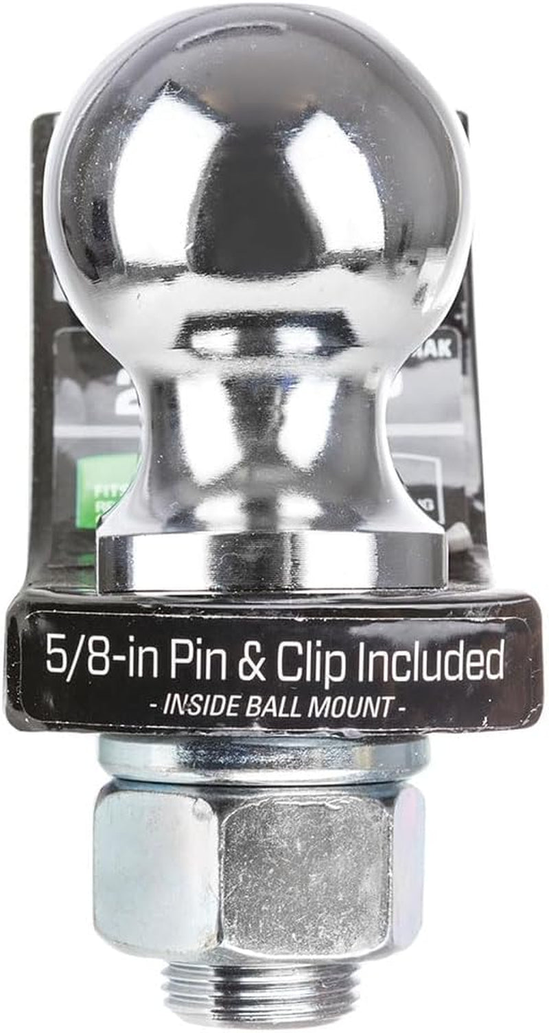 Towpower 21536RAK Trailer Hitch Drawbar and Ball Hitch Towing Kit, Fits Square 2 Inch Hitch Receiver, 2 Inch Drop, 6,000 Lbs. Capacity