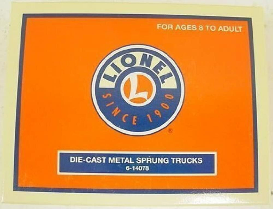 O Gauge Die Cast Metal Sprung Trucks 2-Pack Model Train Parts Accessory