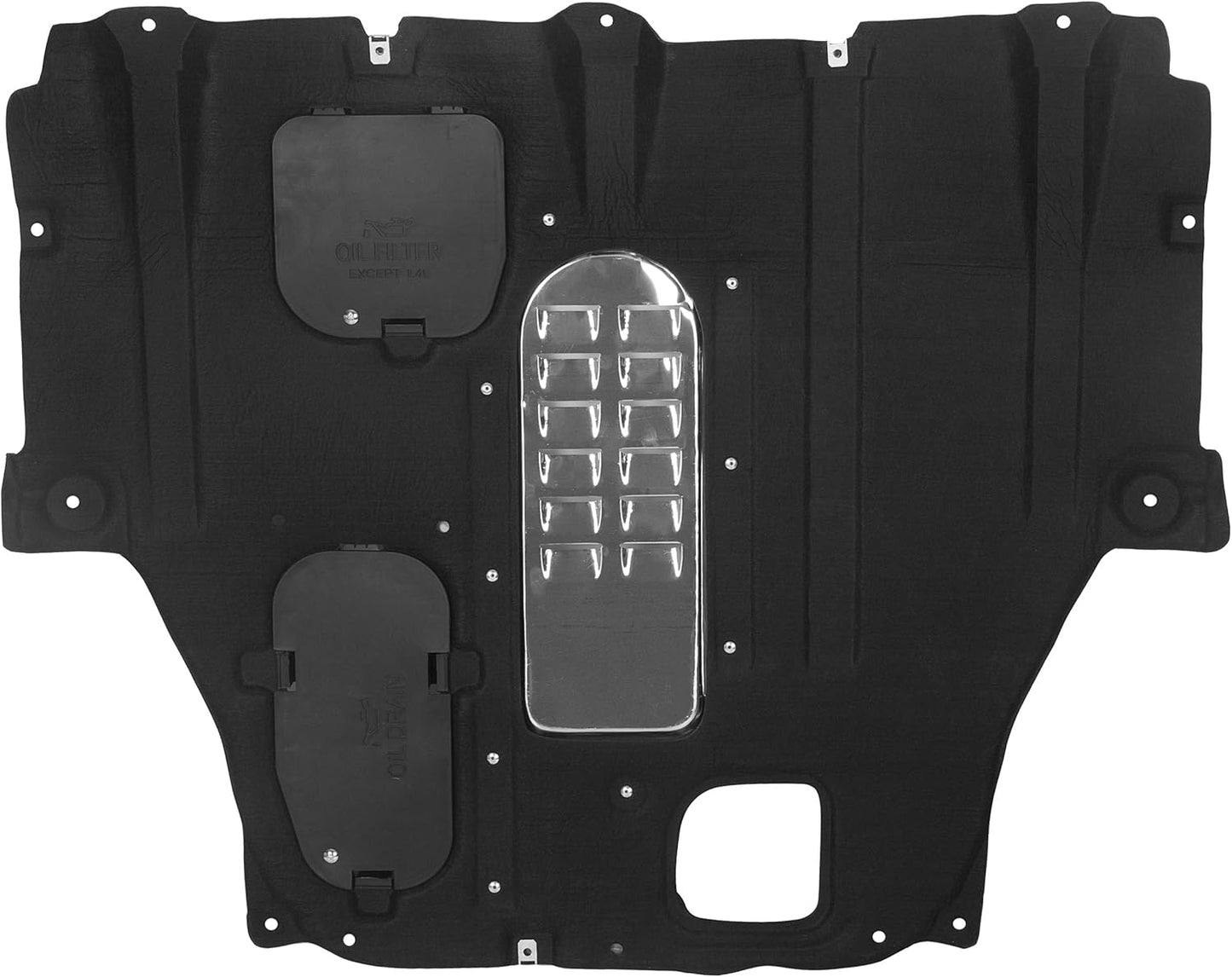 New Engine Splash Shield Guard Compatible with 2012 2013 2014 2015 2016 Dodge Dart Replace for Part Number 68082724AH CH1228150