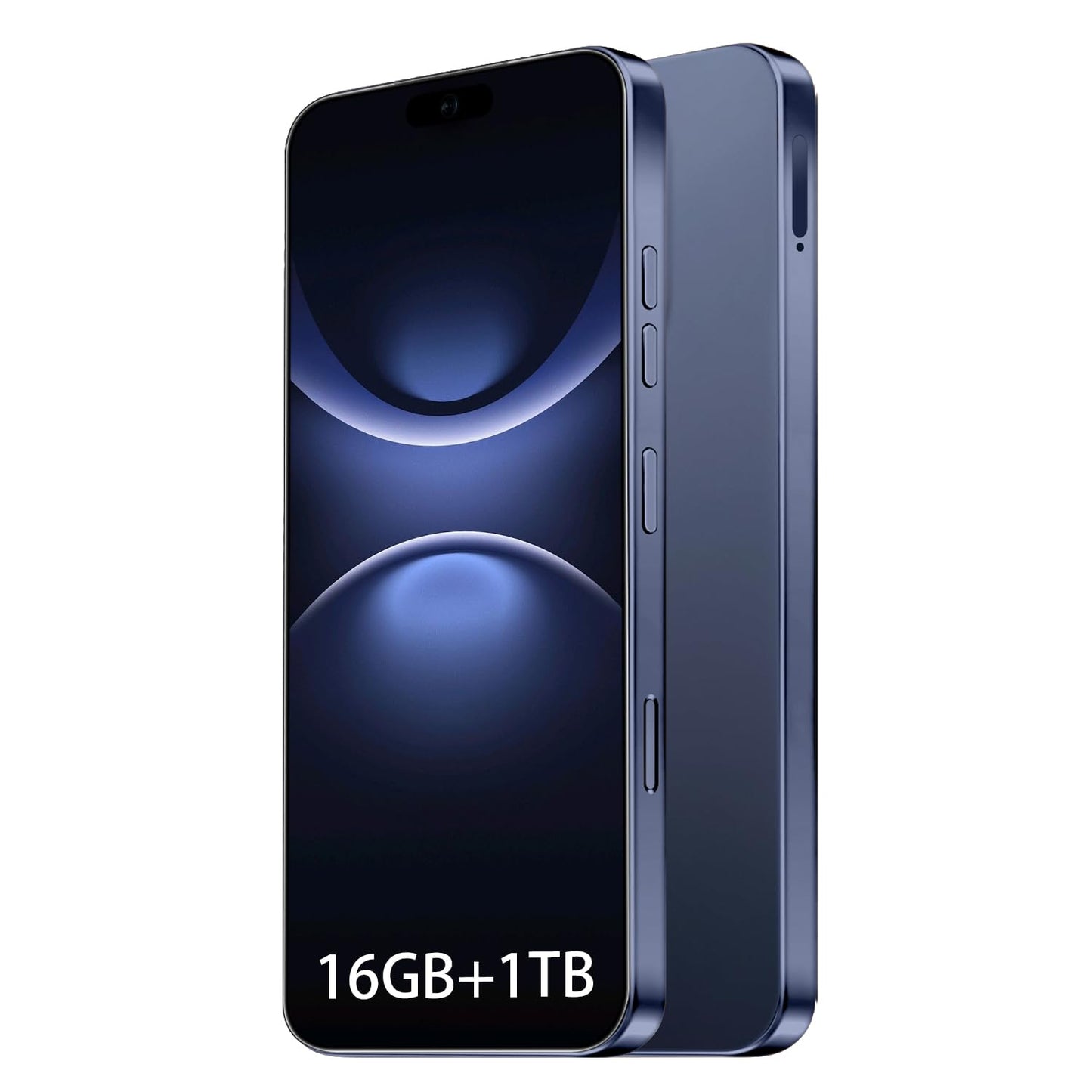 16PROMA X 16GB+1TB 6.99" HD Screen Smartphone Unlocked Cell Phone,Battery 7000mAh Unlocked The Phone, Android 14 Fingerprint Button Unlock/GPS/Dual SIM/5G/Face ID(Desert Titanium)