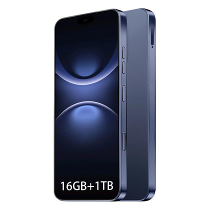 16PROMA X 16GB+1TB 6.99" HD Screen Smartphone Unlocked Cell Phone,Battery 7000mAh Unlocked The Phone, Android 14 Fingerprint Button Unlock/GPS/Dual SIM/5G/Face ID(Desert Titanium)
