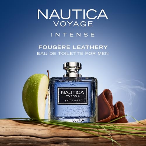 Nautica Voyage Eau De Toilette, Cologne and Fragrance For Men, Fresh, Romantic, Fruity Scent Woody, Aquatic Notes of Apple, Water Lotus, Cedarwood, and Musk Ideal Day Wear, Long Lasting 3.3Fl oz