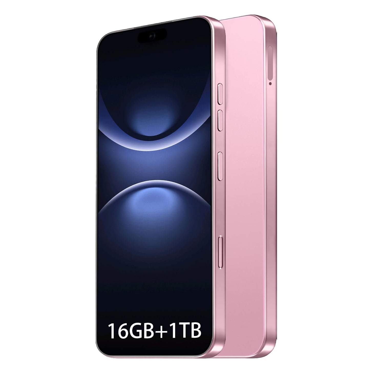 16PROMA X 16GB+1TB 6.99" HD Screen Smartphone Unlocked Cell Phone,Battery 7000mAh Unlocked The Phone, Android 14 Fingerprint Button Unlock/GPS/Dual SIM/5G/Face ID(Desert Titanium)