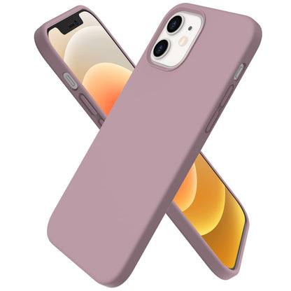 ORNARTO Compatible with iPhone 12 Case, Compatible with iPhone 12 Pro Case, Slim Liquid Silicone 3 Layers Full Covered Soft Gel Rubber Phone Case Cover 6.1 inch-White