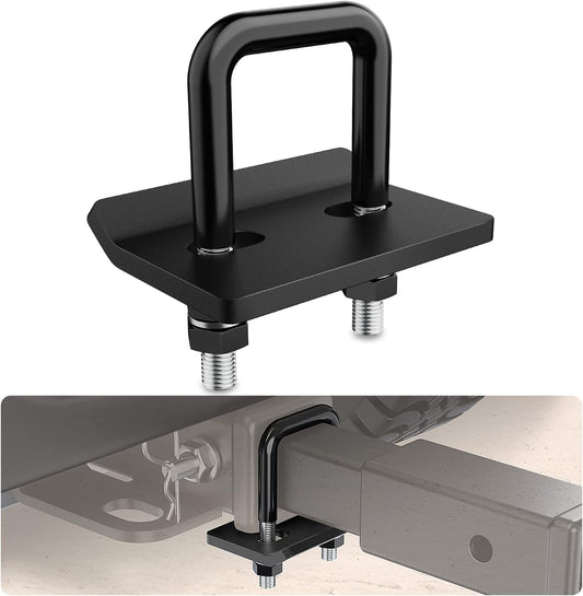 Trailer Hitch Tightener for 2 Inch Trailers Hitches anti Rattle Heavy Duty Steel with Rubber Anti-Rust Triple Protective Matte Black