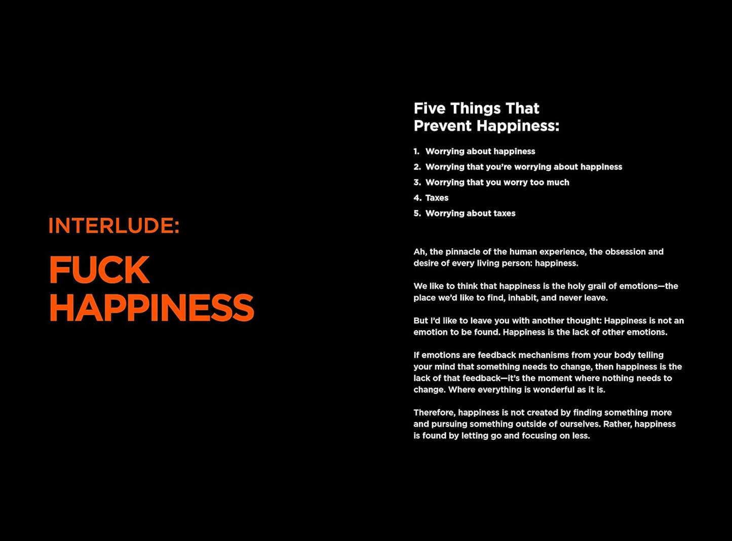 The Subtle Art of Not Giving a F*Ck Journal