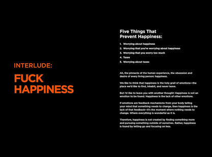 The Subtle Art of Not Giving a F*Ck Journal