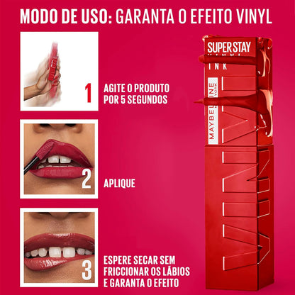 Super Stay Vinyl Ink Longwear No-Budge Liquid Lipcolor Makeup, Highly Pigmented