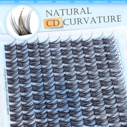 14Mm Natural Cluster Lashes Wispy Eyelash Clusters DIY Individual Lashes C Curva