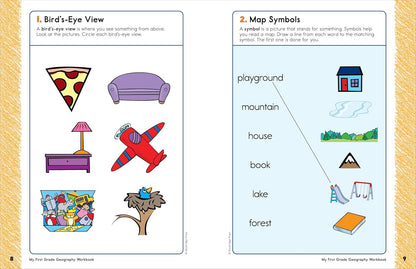 My First Grade Geography Workbook: 101 Games & Activities to Support First Grade