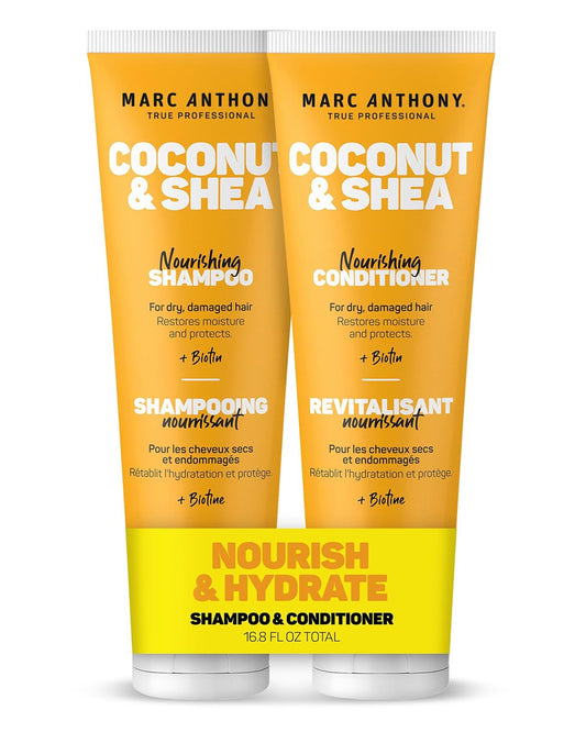 Volumizing Shampoo and Conditioner Set with Coconut Oil & Shea Butter - Nourishi