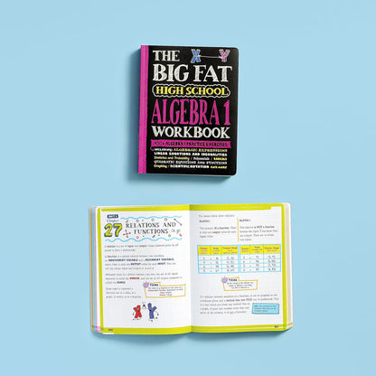 The Big Fat High School Algebra 1 Workbook: 400+ Algebra 1 Practice Exercises (B
