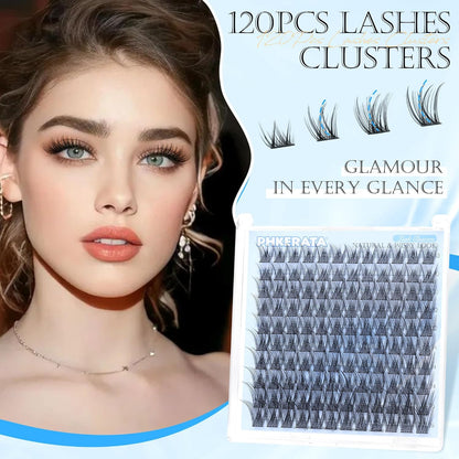 Wispy Eyelash Clusters Natural Lash Clusters 120 Pcs Individual Lashes Clusters