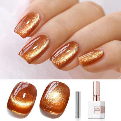 0.5 OZ Cat Eye Gel Polish with Magnet 15ML Holographic Glitter Shimmer Transluce