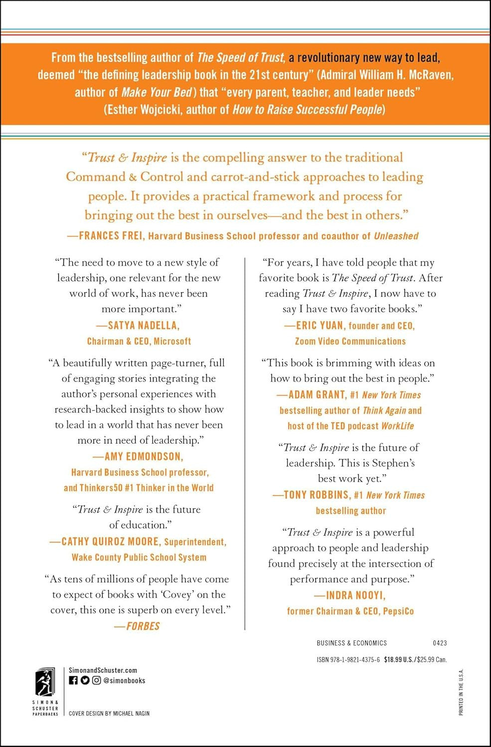 Trust and Inspire: How Truly Great Leaders Unleash Greatness in Others