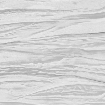 - 120 Inch round Crinkle Taffeta Tablecloth - White, Crushed Shiny Dining Table