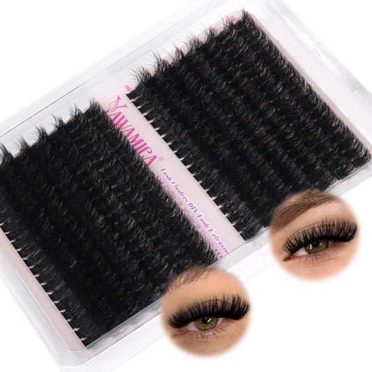 Wispy Eyelash Clusters 12-18Mm Mix 80D 100D Volume Fluffier Cluster Lashes D Cur