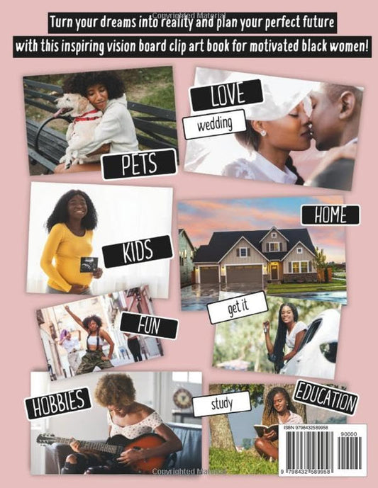 Vision Board Clip Art Book for Black Women: Create Powerful Vision Boards from 3