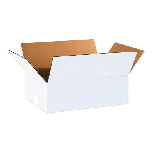 White Shipping Boxes 18"L X 12"W X 6"H (25 Pack) Small Medium Mailing Box for Sm