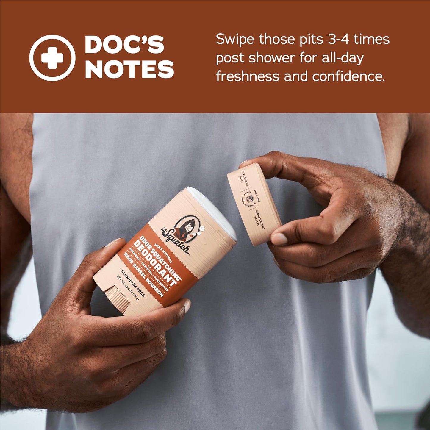 Natural Deodorant for Men 3 Pack Wood Barrel Bourbon – Odor-Squatching Men'S Deo