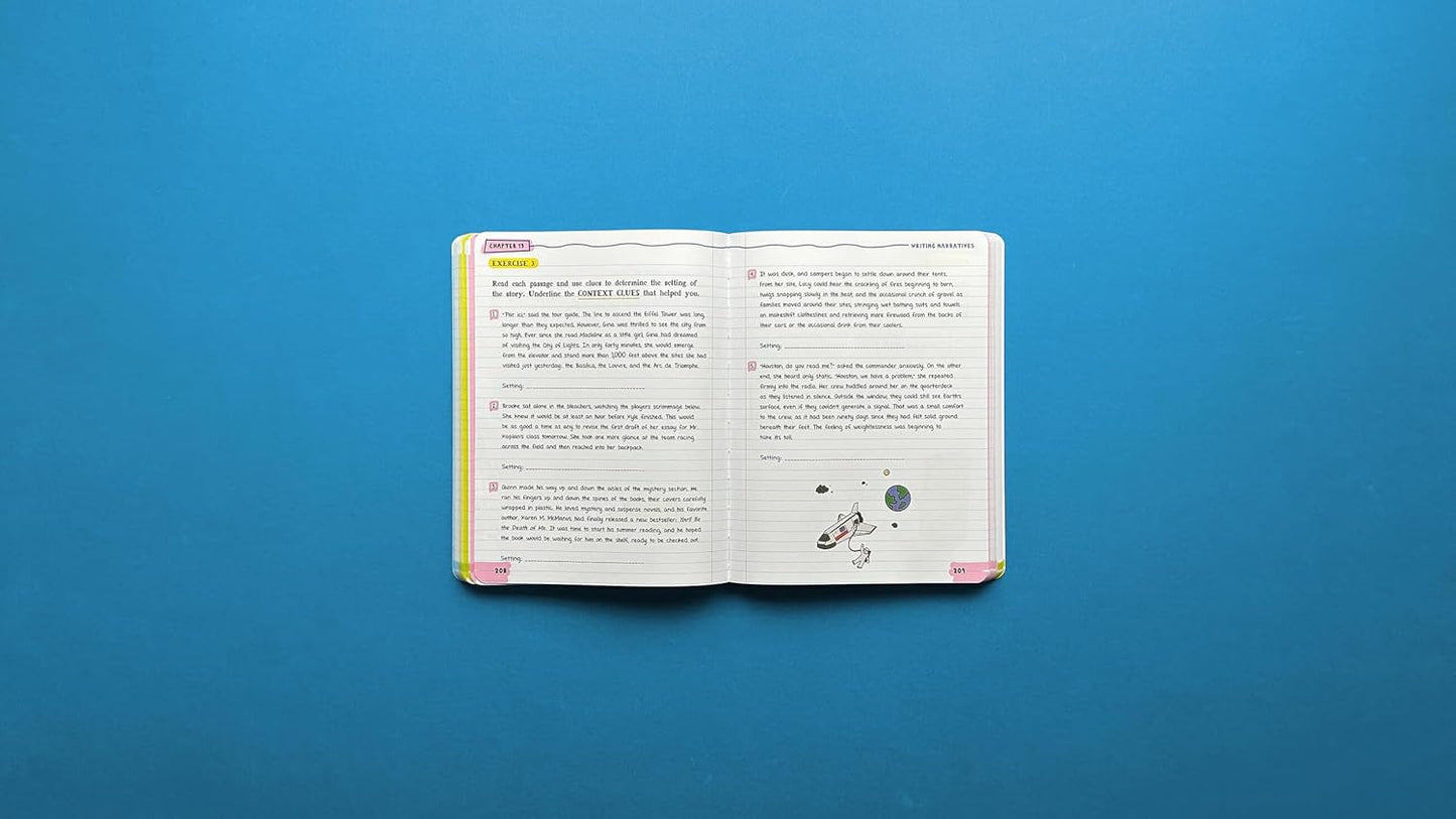 The Big Fat Middle School English Language Arts Workbook: 100+ ELA Practice Exer