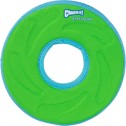 Zipflight Flying Disc Dog Toy, Medium (8.5"), Orange and Blue