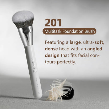 201 Angled Foundation Brush for Flawless Makeup Application Professional Liquid,