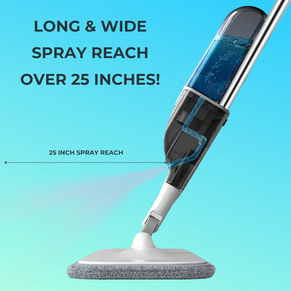 ® SPRAY-250 Multi-Surface Spray Mop with Refillable Water Bottle for Floor Clean