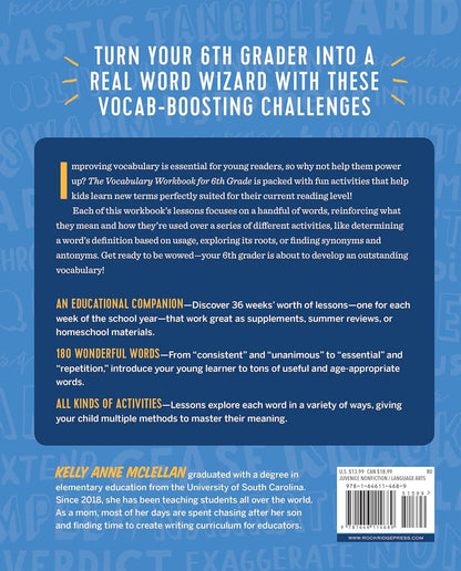 The Vocabulary Workbook for 6Th Grade: Weekly Activities to Boost Your Word Powe