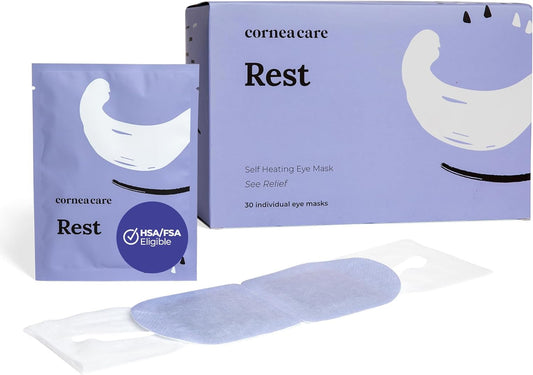 Rest: Self Heating Warm Compress for Dry Eyes | Heated Eye Mask for Fast Relief