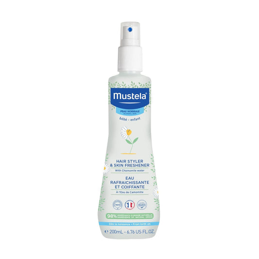 Mustela Baby Hair Styler & Skin Freshener - with Natural Avocado & Chamomile Wat