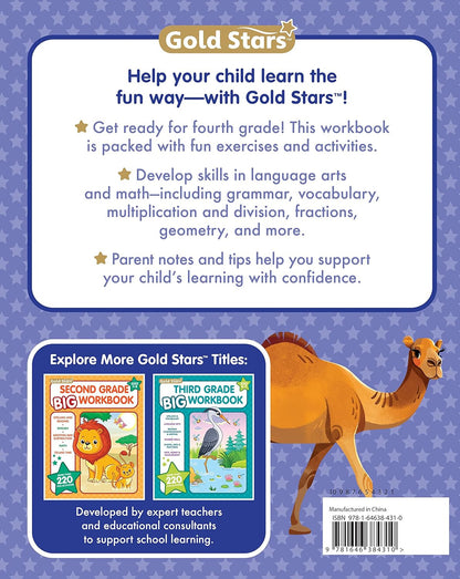4Th Grade BIG Workbook: All Subjects for Kids 9 - 10 Includes 220+ Activities, M