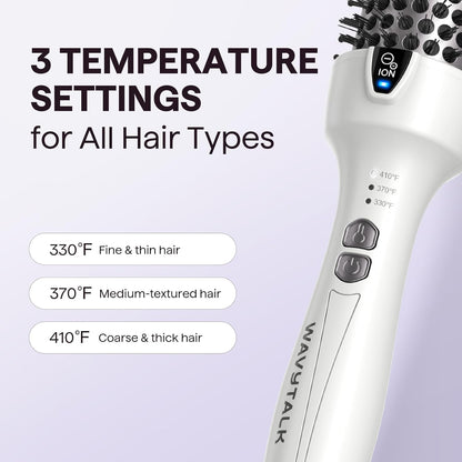 Thermal Brush, 1.5 Inch Ionic Thermal round Brush Makes Hair Smoother Get Natura