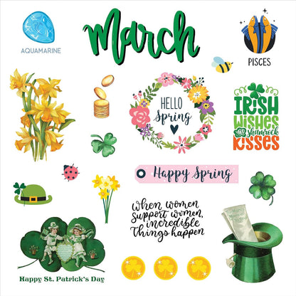 A Year in Stickers: Fun Pictures and Words to Highlight Celebrations (Sticker Bo