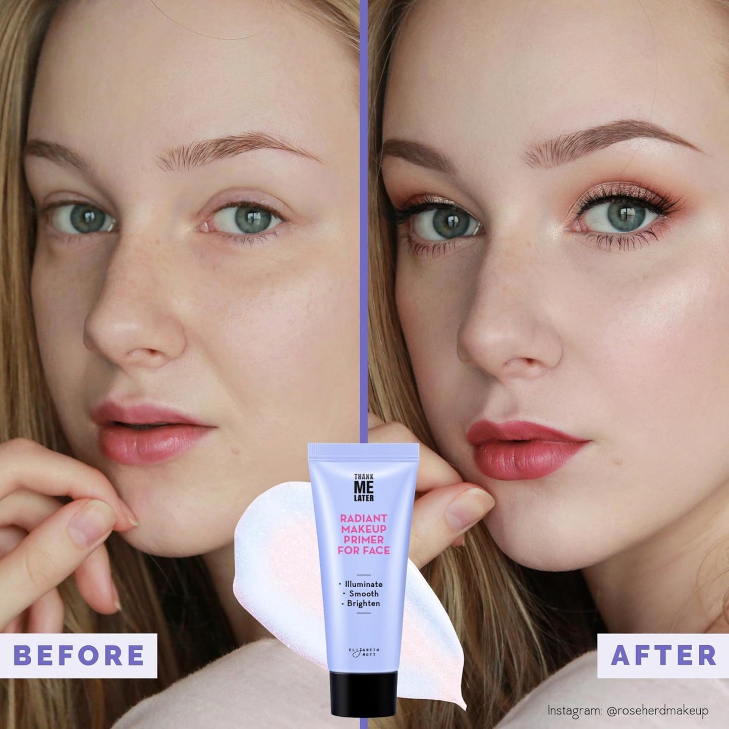 Thank Me Later Radiant Face Primer - Illuminating & Hydrating Makeup Base with N