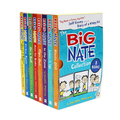 The Big Nate Collection Series 8 Books Box Set by Lincoln Peirce (Boy with the B