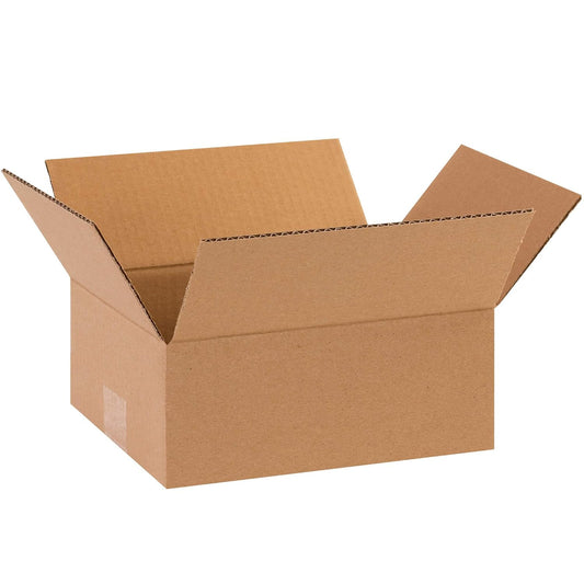 10 X 8 X 4 Corrugated Cardboard Boxes, Flat 10"L X 8"W X 4"H, Pack of 25 | Shipp