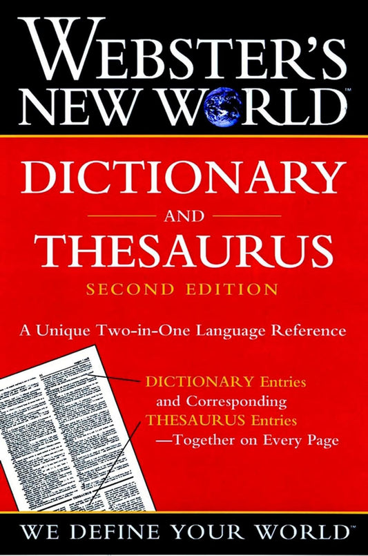 Webster'S New World Dictionary and Thesaurus, 2Nd Edition (Paper Edition)