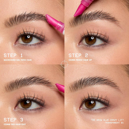 the Brow Glue Crazy Lift, Brow Lamination Gel with 16HR Strong Hold & Built-In S