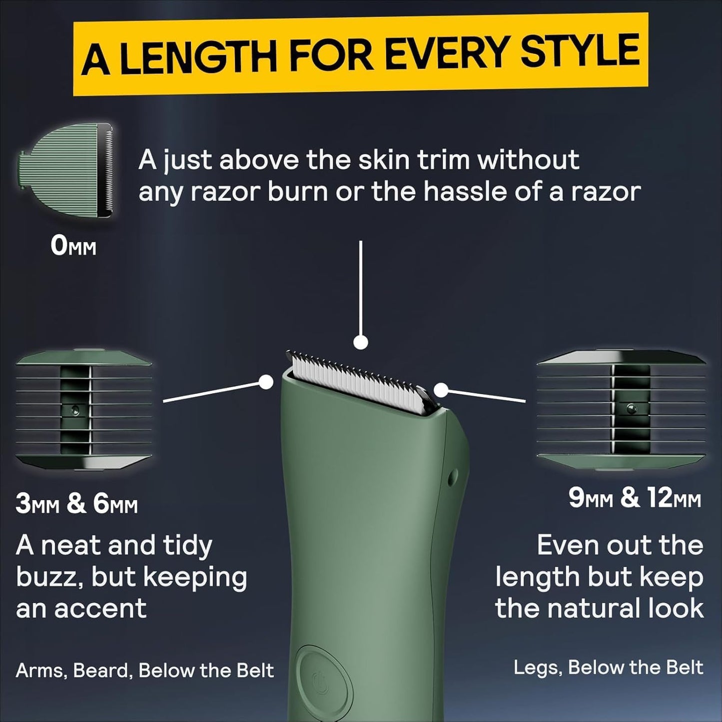 the Trimmer Original - Body Hair Trimmer for Men, Electric Shaver for Pubic Hair