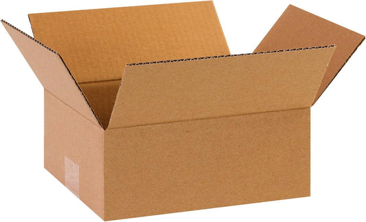 10 X 8 X 4 Corrugated Cardboard Boxes, Flat 10"L X 8"W X 4"H, Pack of 25 | Shipp
